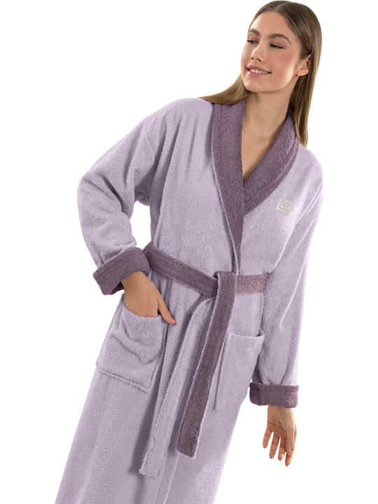 Guy Laroche Duo Bathrobe Lilac