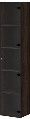 Wall Shelf Donos I Walnut 35x31x168cm