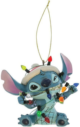 Stitch Wrapped In Lights Hanging Ornament 8 Cm