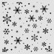 Thick Stencil Stamperia 12x12cm Christmas Snowf...