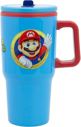 Stor Kids Water Bottle Super Mario Multicolour 640ml