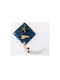 Ceramic Press Papier Blue Gold-Plated Shells & Nautical Details