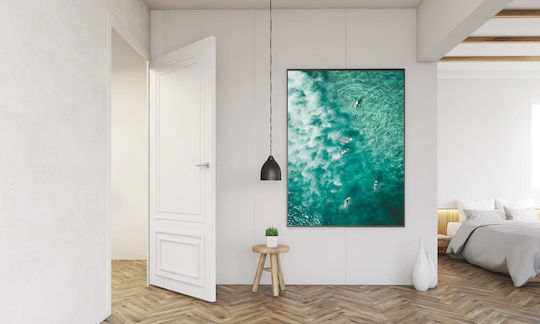 Painting Surfing In Crystal Waters Surfing Crystal Waters 100x150