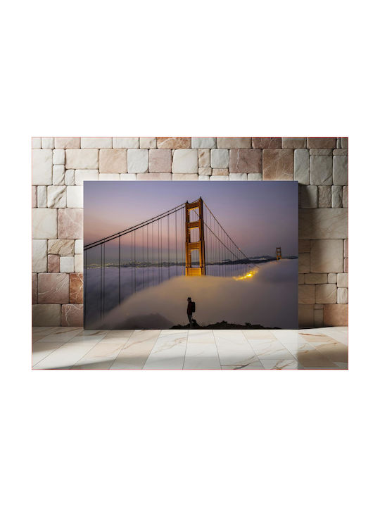 Панел Golden Gate Bridge At Dusk Golden Gate Br...