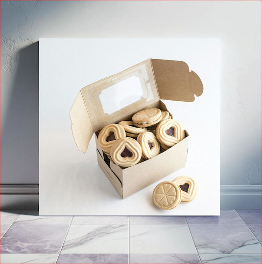 Панел Heart Cookies In A Box Бисквити Сърце Кутия 110x110
