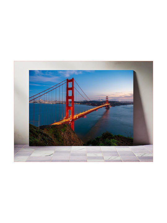 Панел Golden Gate Bridge At Dusk Golden Gate Br...