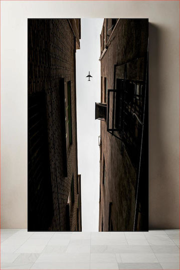 Πίνακας Airplane Above Alley Αεροπλάνο Πάνω Στενό 115x170