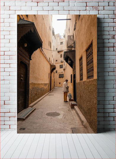 Painting Narrow Alley In An Ancient City Narrow Alley An Ancient City 100x150