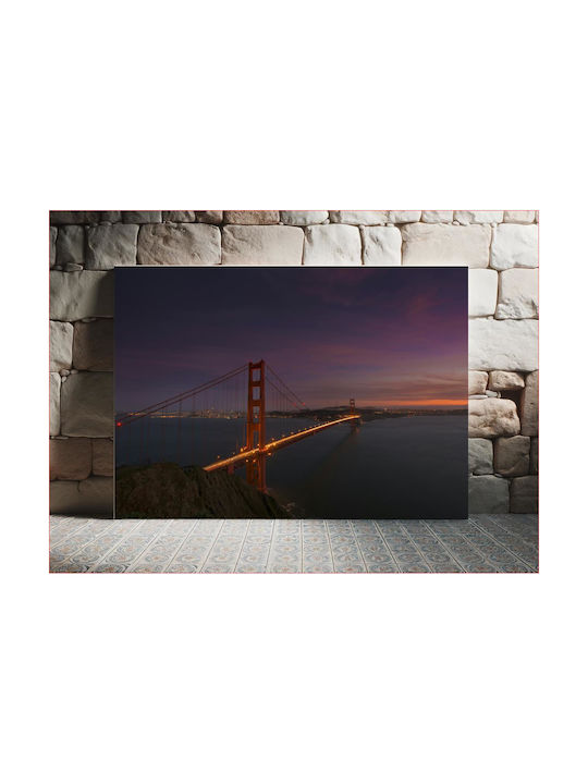 Панел Golden Gate Bridge At Dusk Golden Gate Br...