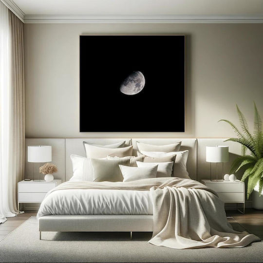 Painting Half Moon In Night Sky Half Moon In The Night Sky 110x110