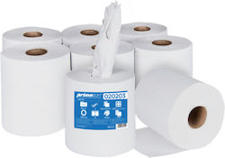 Prima Soft White Paper Towel Roll Recycled Central Dispensing 155m-2 Ply 6 Rolls Box Prima Soft Maxi