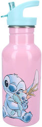 Vintage Lovers Stainless Steel Kids Water Bottle Stitch with Pop-Up Cap Pink 500ml Vintage Lovers Stainless Steel Kids Water Bottle Stitch with Pop-Up Cap Pink 500ml