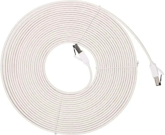 Extralink Flat U/FTP (STP) Network Cable Ethernet 10m White