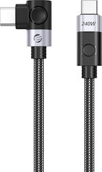 Orico Cablu Unghi (90°) USB-C Masculin - USB-C 240W PD Negru 2m Orico Cablu Unghi (90°) USB-C Masculin - USB-C 240W PD Negru 2m