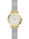 Fossil Trei Ceasuri Dama 28mm Baterie Cu Brățară Din Metal Auriu