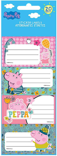 Peppa Pig Етикети за тетрадки 10 броя