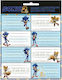 Gim Sonic Notebook Labels 2 Pieces