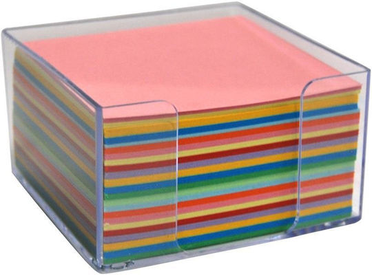 466395 Würfel Aus Kunststoff Transparent Farbige Notizblöcke Y5x9x9cm Set 3 Stücke
