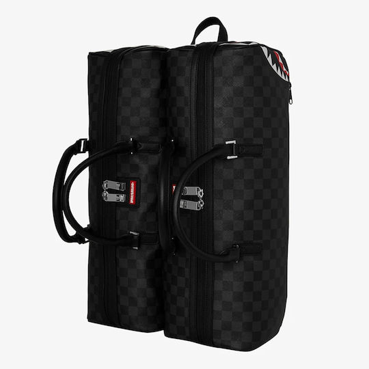 Sprayground Double Trouble Double Duffle Backpack Black Fabric W43.2xD12.7xH36.8cm