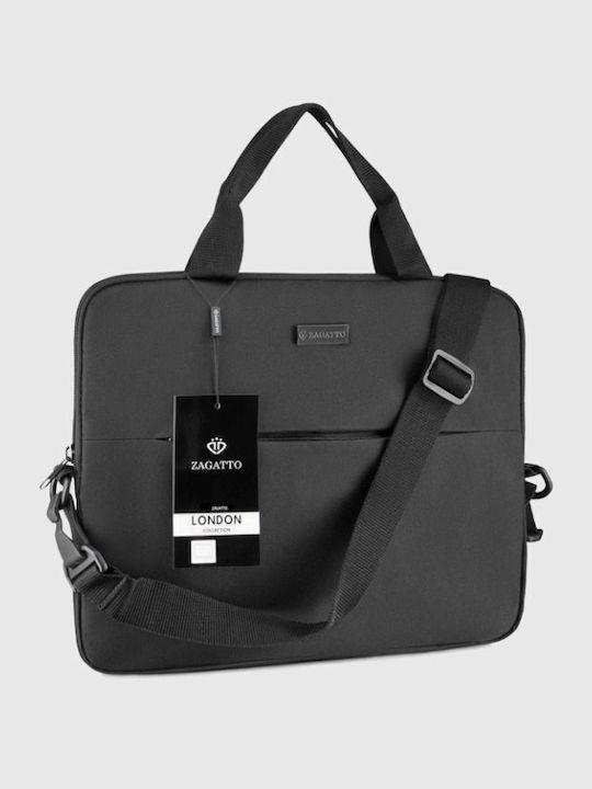 Geantă Laptop Zagatto London Zg 637 17.3' Nylon Poliester 34x46x4.2 Cm Negru