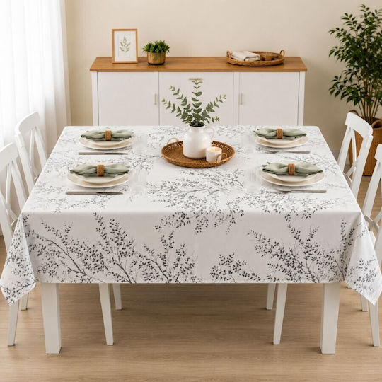 Pucioasa Τραπεζομάντηλο Βαμβακερό Grey 160x220εκ.