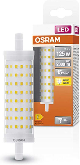 Osram Lampă LED 15W 118mm pentru Dulie R7S Alb Cald 2000lm
