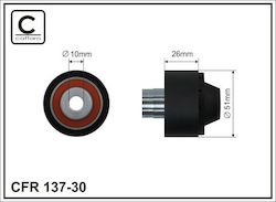Τεντωτήρας Ιμάντα Micro-v Citroen Berlingo 96 1.6 Hdi 52x10x26 2s6119a216ac Τεντωτήρας Ιμάντα Micro-v Citroen Berlingo 96 1.6 Hdi 52x10x26 2s6119a216ac