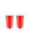 Bodum Douro Set Brillen Kaffee/Freddo / Wasser aus Glas in Braun Farbe 350ml 2 Stück