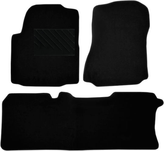 Car Mats Medium Quality Black Compatible Nissan Evalia 5-Seater Model 2009 Set of 4