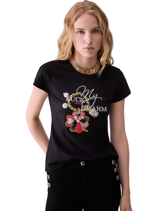 Women's Blouse Floral Black