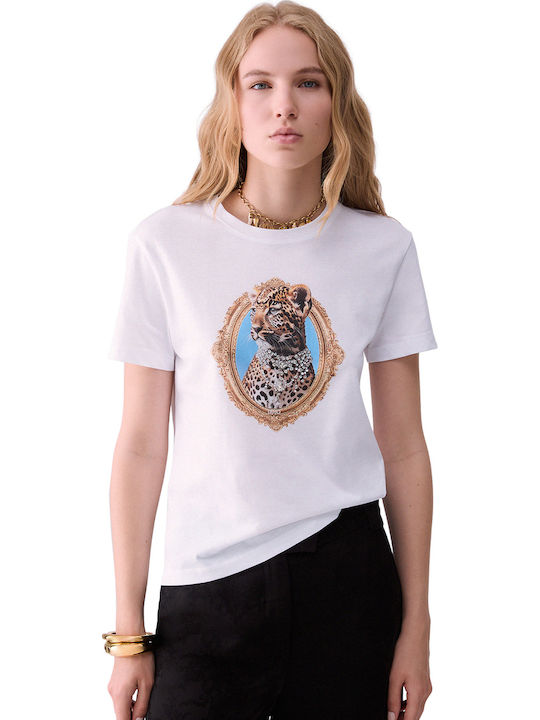 Liu Jo Women's Blouse Animal Print L9363/bco Le...