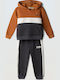 Kids Sweatpants Set Brown Anthracite 2 Pieces