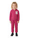 Kinder Sweatpants Set Fuchsie