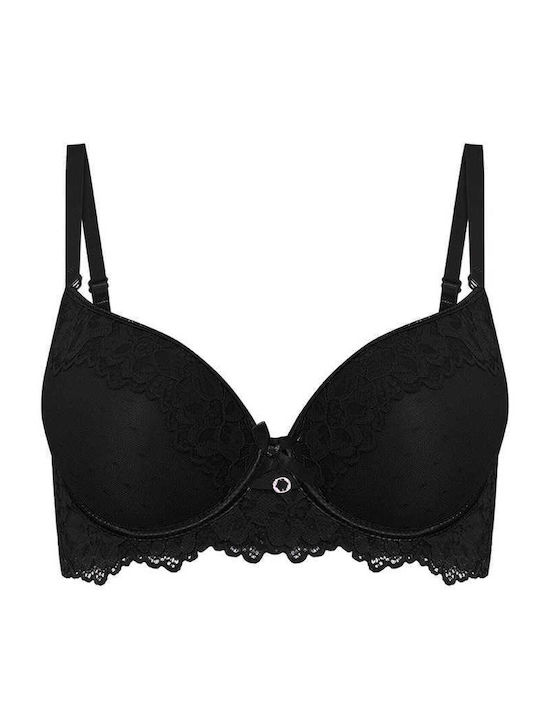 Celestino Women's Bra Strass Detail Black