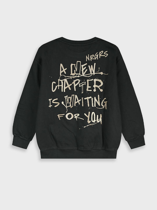 Kids Long-sleeved Black Top