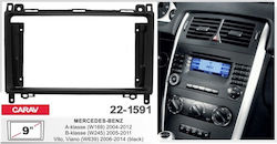 Car Stereo Frame Kit 9 Inch Front Panel and Can Bus Frame for Mercedes A-Class W169 W245 Vito Viano Black Car Stereo Frame Kit 9 Inch Front Panel and Can Bus Frame for Mercedes A-Class W169 W245 Vito Viano Black