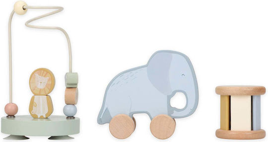 Little Dutch Baby Activity Toy Safari Friends Set Wooden