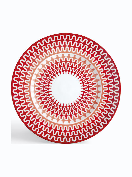 Ionia Illusion Servierplatte aus Porzellan Rote
