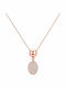 Senzio Belibasakis Halskette aus Roségold 14K mit Zirkon