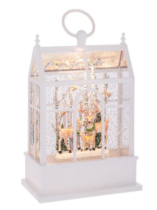 Christmas Decorative Illuminated Battery-Powered Lantern 15.7x9.6x23.5cm