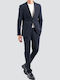 Men's Suit with Regular Fit Navy