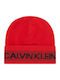 Beanie Unisex Σκούφος Πλεκτός σε Κόκκινο χρώμα