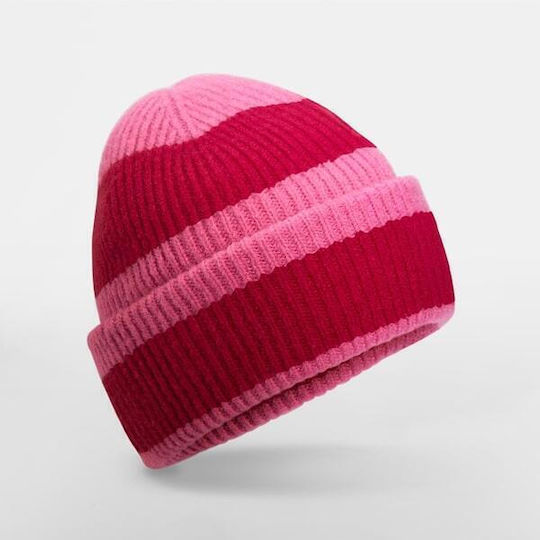 Beanie Unisex Knitted Beanie in Pink Colour
