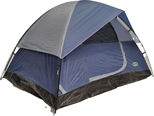 Panda Dome Camping Igloo Storage Blue with Double Cloth for 6 People 300x300x190cm