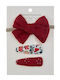 Set Baby Headbands In Red Colour