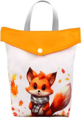 Shoulder/Handbag Diaper Bag Orange 20x25cm