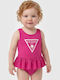 Guess Kinder Badebekleidung Einteilig Rosa