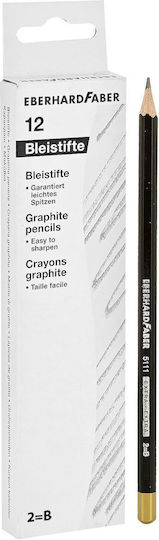 Pencil Black Extra No2=β No4=2h No5=5h Pack=12pcs Faber 511101 511112 511115 S1