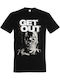 Tricou Bărbați Negru Imprimat Get Out Dp9198