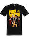 Unisex Bedruckte Blusen Schwarz Pulp Fiction Dp9204